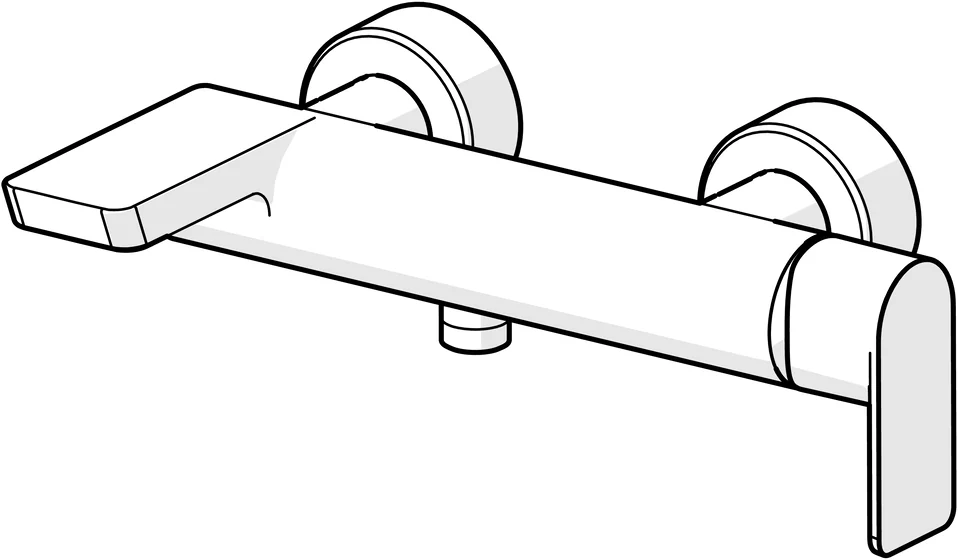 HansaSTELA Einhebelmischer Wannenfüll- und Brausebatterie 5774 Chrom HansaSTELA Einhebelmischer Wannenfüll- und Brausebatterie 5774 Chrom