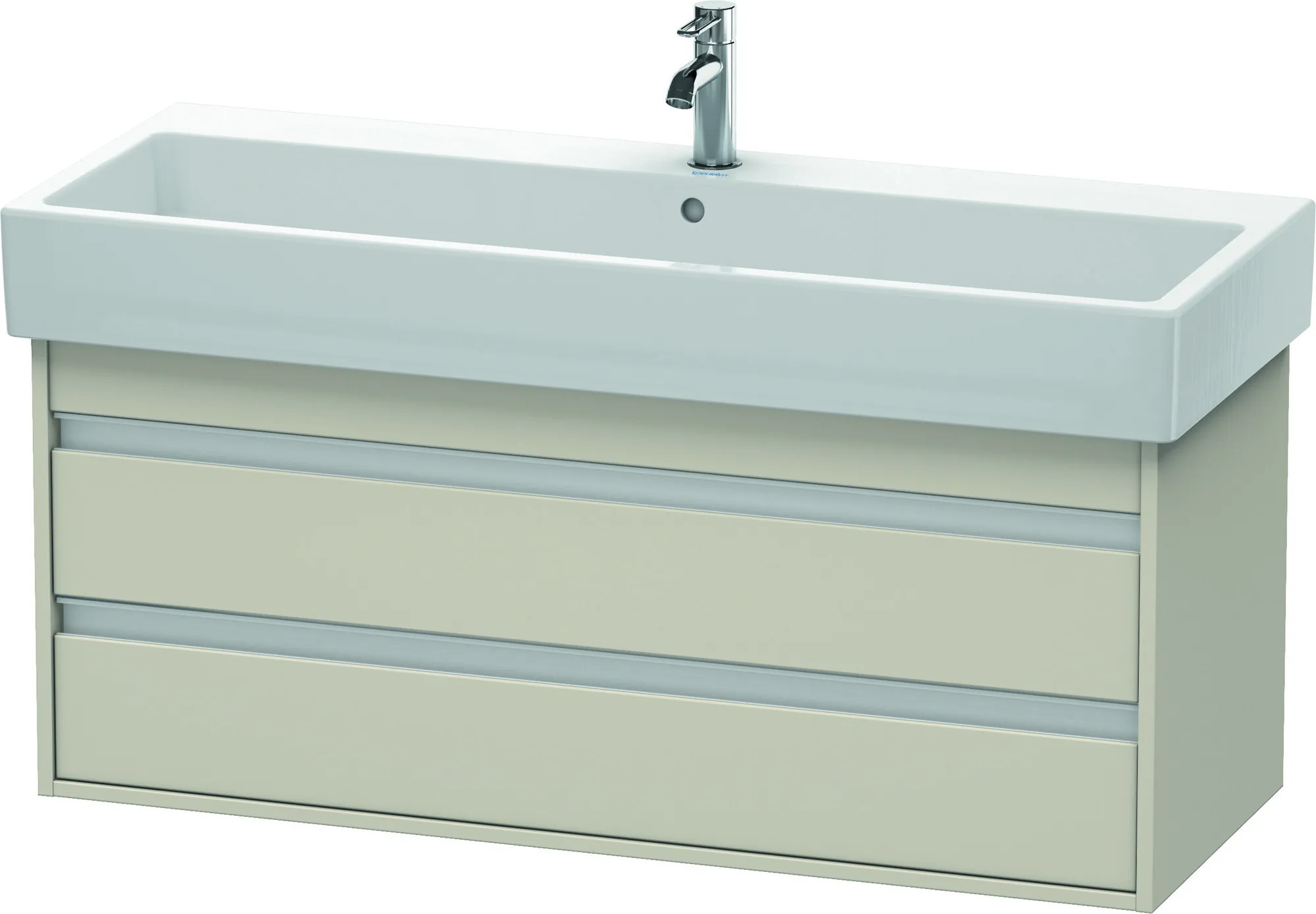 Duravit Waschtischunterschrank wandhängend „Ketho“ 115 × 48 × 44 cm Taupe Matt Duravit Waschtischunterschrank wandhängend „Ketho“ 115 × 48 × 44 cm Taupe Matt