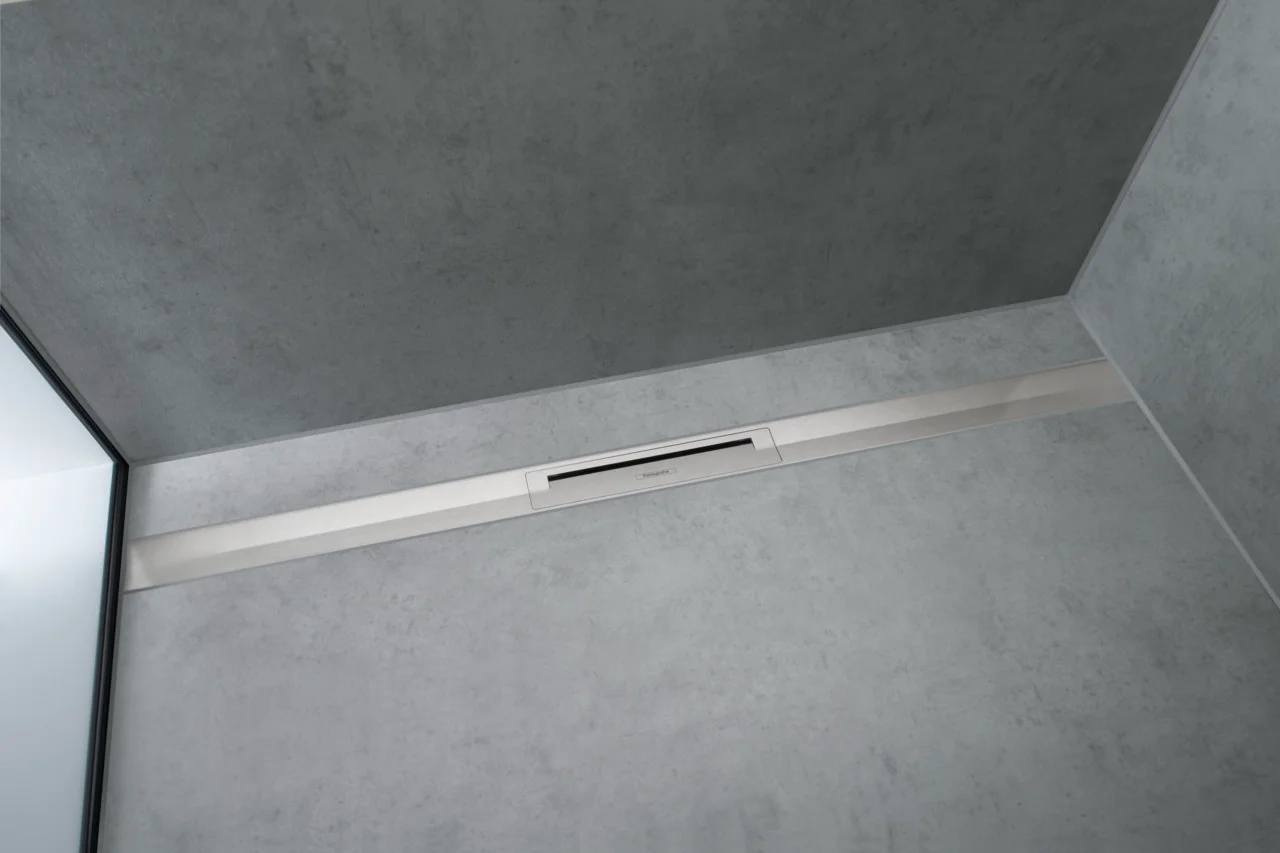 Hansgrohe RainDrain Flex Duschrinne 1000 mm, zweiseitig montierbar, höhenverstellbar, Edelstahl V2A, bis zu 60 l/min Ablaufleistung Hansgrohe RainDrain Flex Duschrinne 1000 mm, zweiseitig montierbar, höhenverstellbar, Edelstahl V2A, bis zu 60 l/min Ablaufleistung