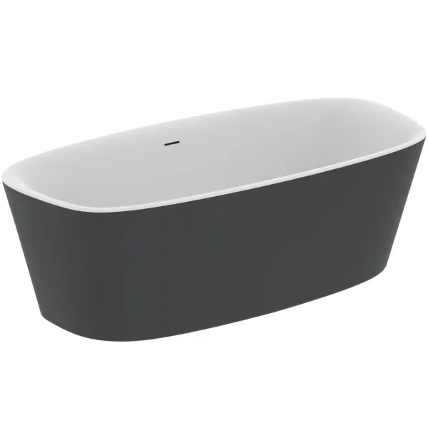 Ideal Standard Badewanne „Dea“ 90 × 190 cm in Schwarz Matt