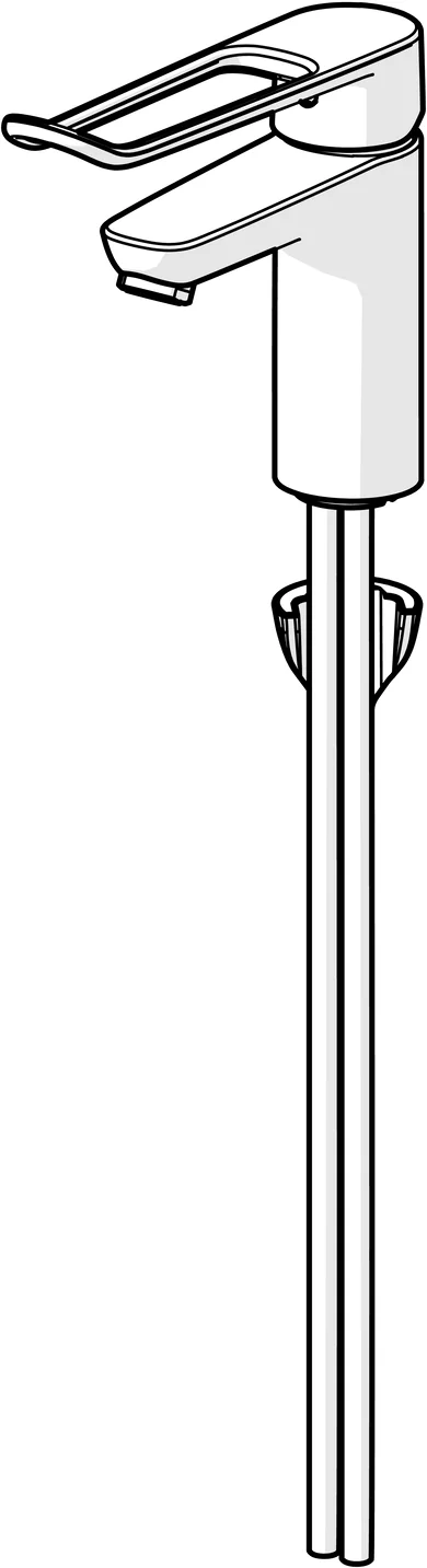 HansaCLINICA EHM Waschtischbatterie HansaCLINICA 4502 Standmontage Chrom DN15 HansaCLINICA EHM Waschtischbatterie HansaCLINICA 4502 Standmontage Chrom DN15