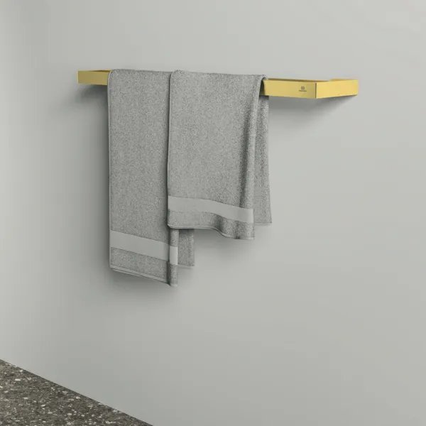 Ideal Standard Conca Cube T4500A2, doppelter Handtuchhalter, 600mm, Brushed Gold