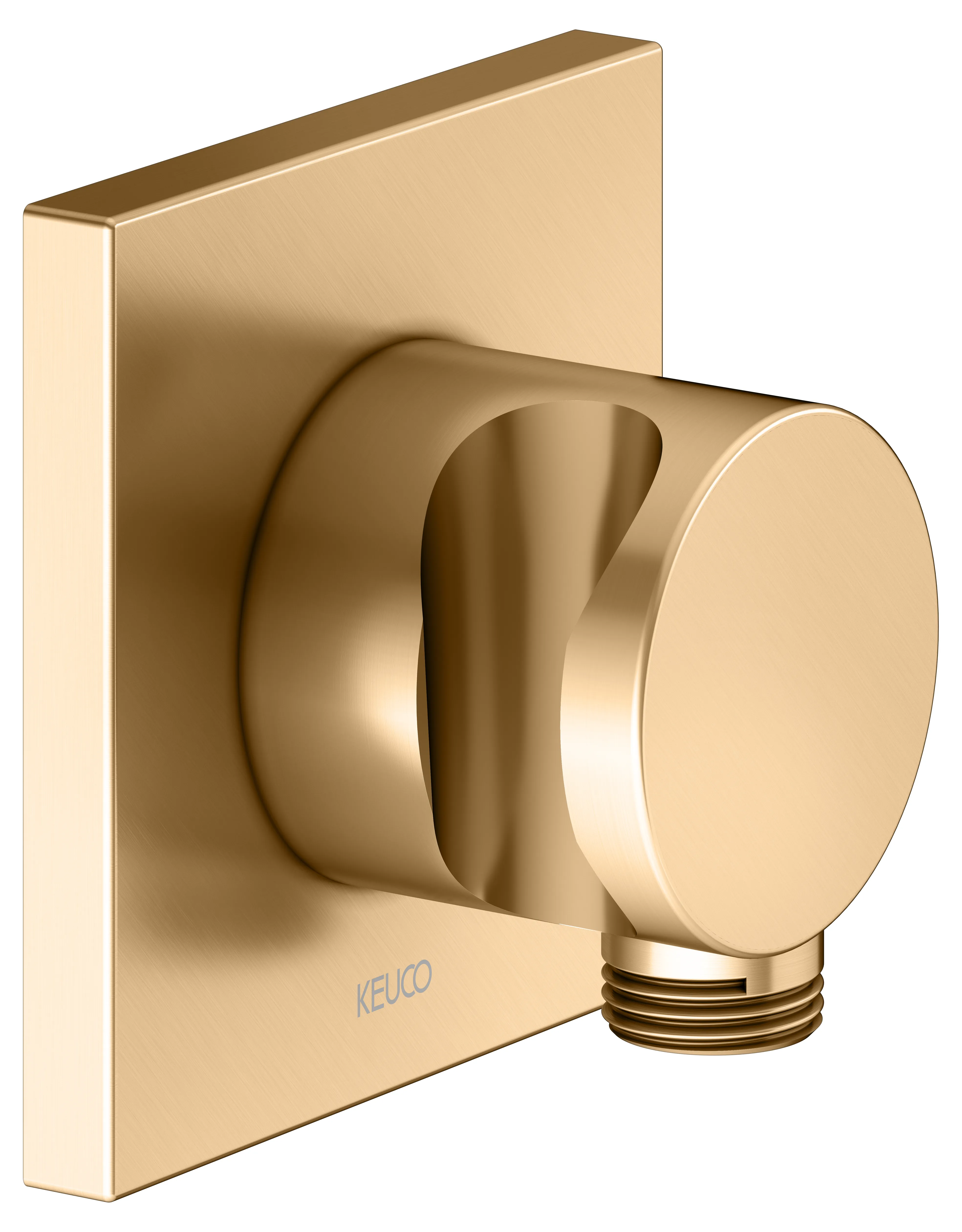 IXMO Schlauchanschluß DN15 eckig Messing gebürstet IXMO Schlauchanschluß DN15 eckig Messing gebürstet