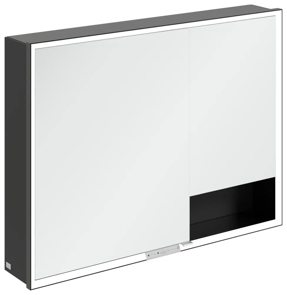 Villeroy & Boch Aufputz-Spiegelschrank „My View+“ 1000 × 750 × 168 mm in Volcano Black Villeroy & Boch Aufputz-Spiegelschrank „My View+“ 1000 × 750 × 168 mm in Volcano Black