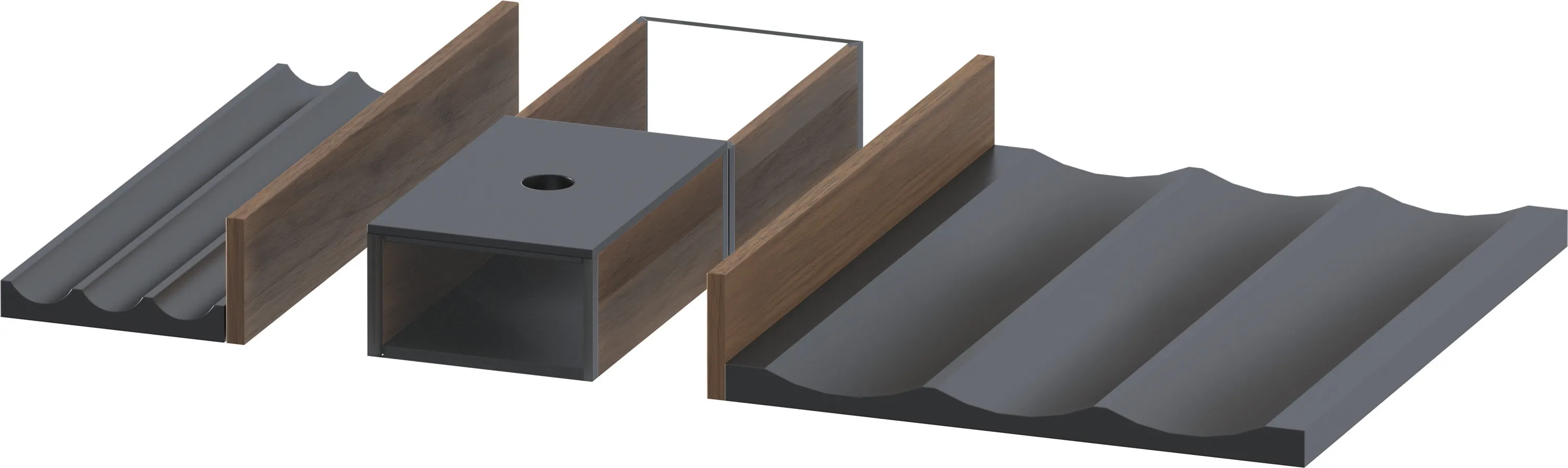 Duravit Einrichtungssystem Set 46,2 cm in / / Duravit Einrichtungssystem Set 46,2 cm in / /