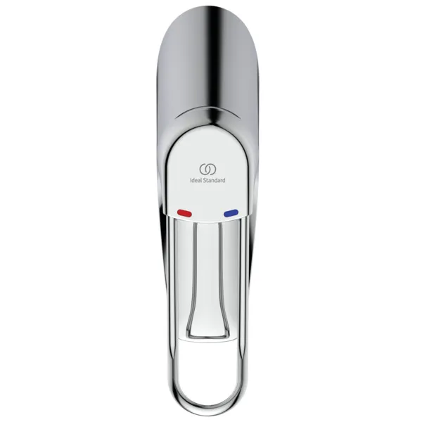 Waschtischarmatur Ceramix Blue, mit Bügelgriff, ohne Ablaufgarnitur, mit CU-Rohren, Ausladung 135mm, Chrom Waschtischarmatur Ceramix Blue, mit Bügelgriff, ohne Ablaufgarnitur, mit CU-Rohren, Ausladung 135mm, Chrom