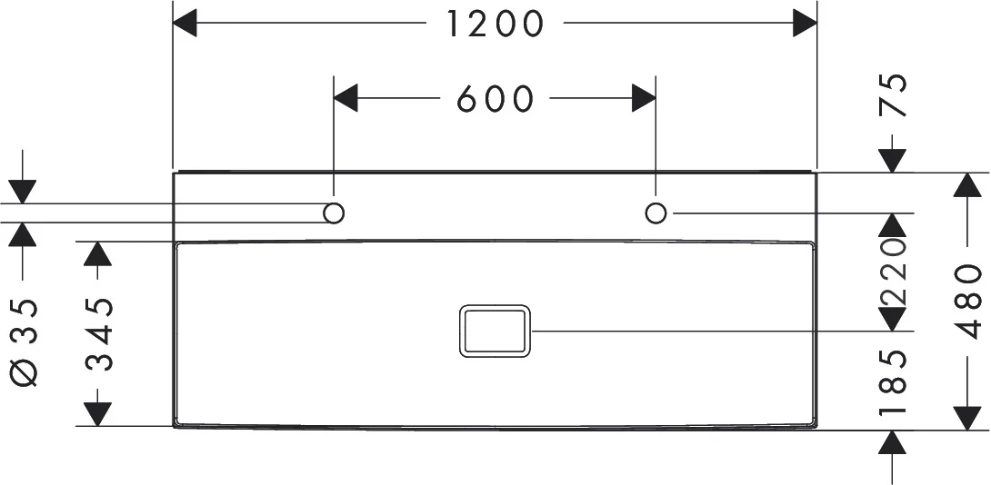 Hansgrohe Aufsatzwaschtisch Xevolos E, weiß, 1200 x 480 mm, geschliffen, mit 2 Hahnlöchern, SmartClean-Technologie Hansgrohe Aufsatzwaschtisch Xevolos E, weiß, 1200 x 480 mm, geschliffen, mit 2 Hahnlöchern, SmartClean-Technologie