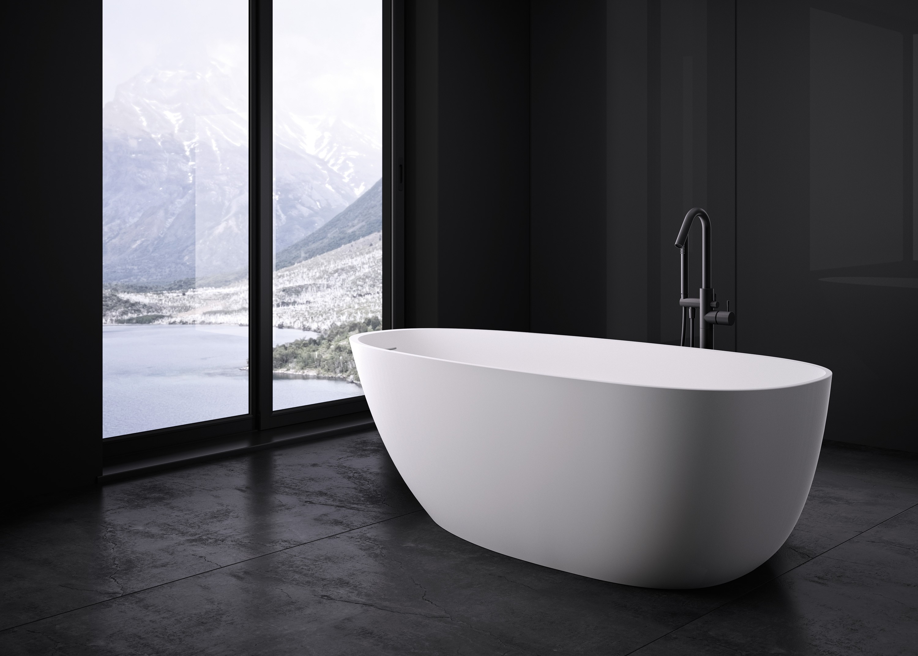 repaBAD Badewanne „Napoli F“ freistehend oval 171 × 75 cm