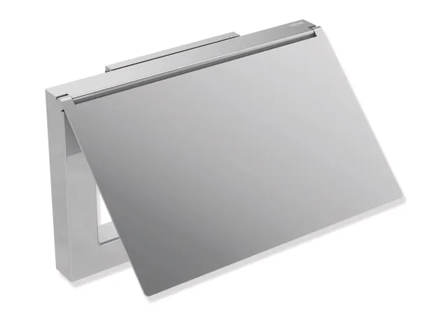 HEWI WC-Papierhalter System 900Q, Edelstahl, Breite 140 mm, Höhe 90 mm, Tiefe 23 mm