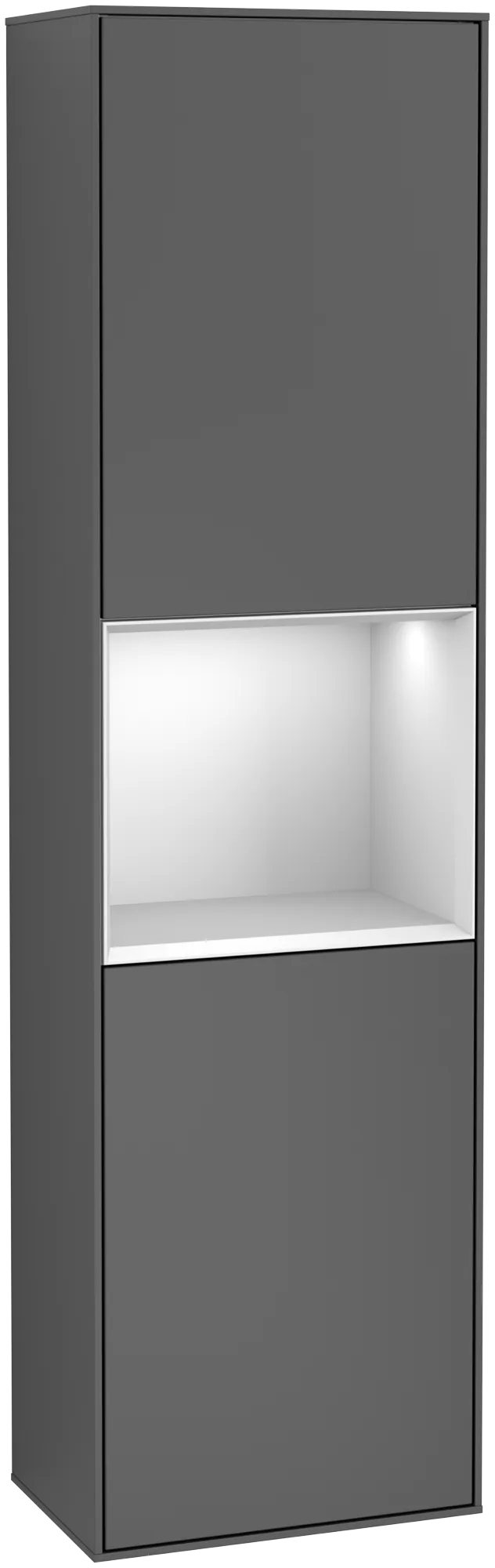 Villeroy & Boch Hochschrank Finion F46, anthrazit/matt/weiß