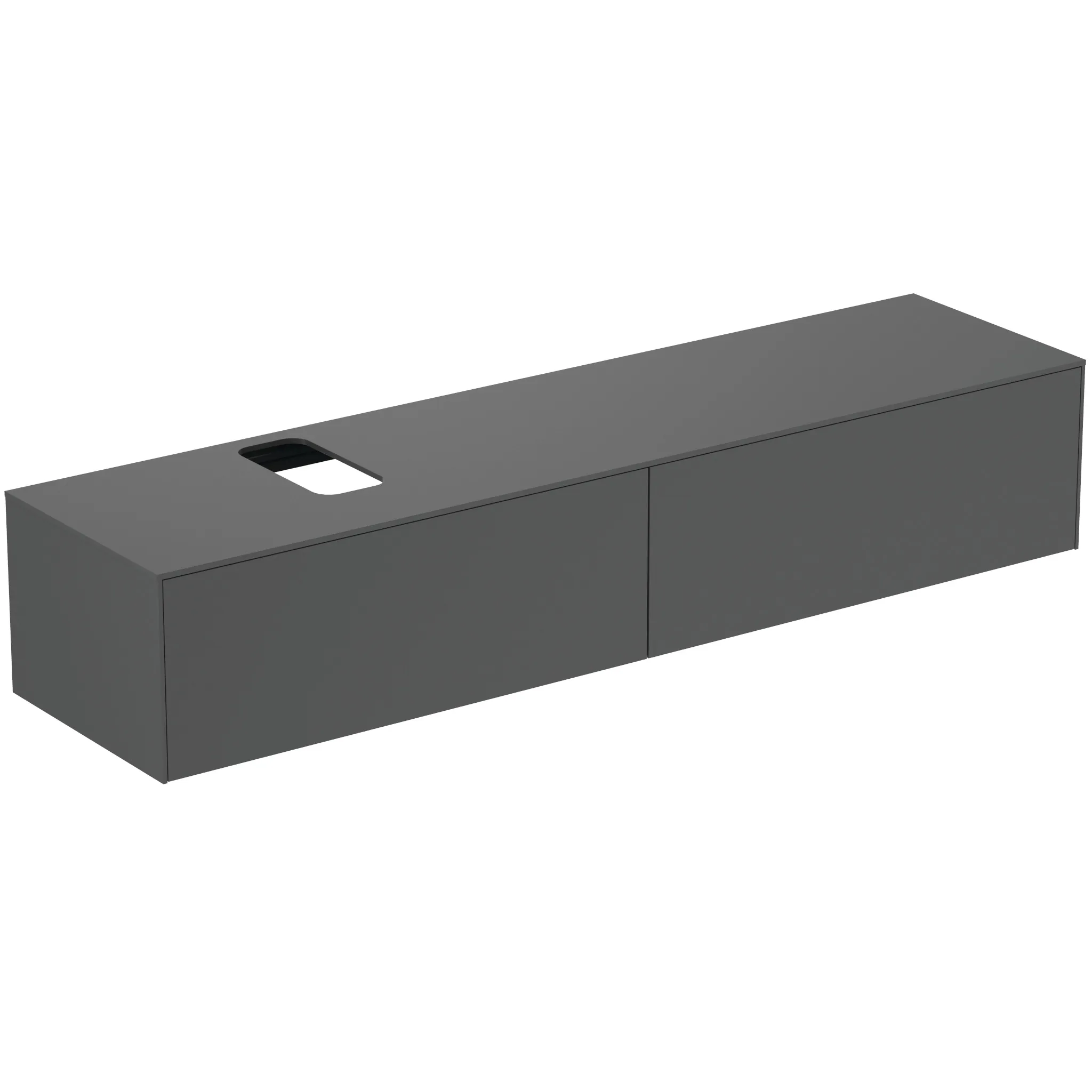 Ideal Standard Waschtischunterschrank Conca, 2 Auszüge, anthrazit