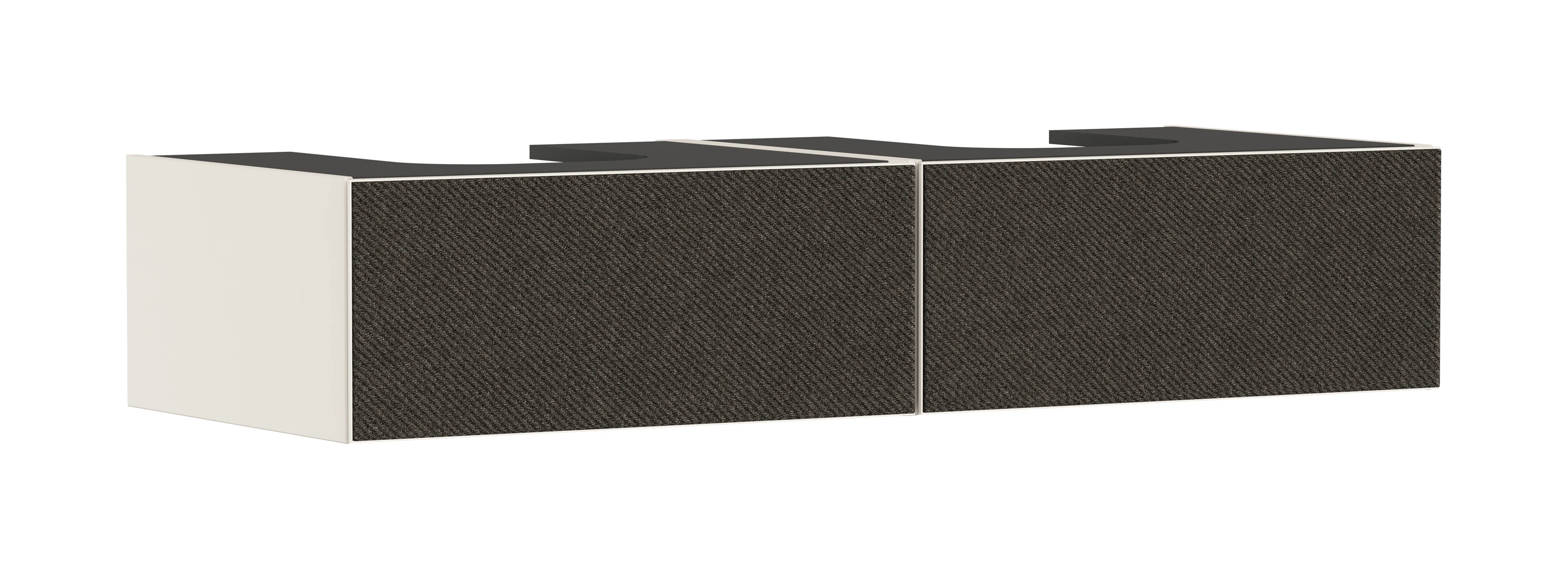 Hansgrohe Xevolos E Waschtischunterschrank Sandbeige Matt, 1370x550 mm, 2 Schubkästen, griff- und konsole für Aufsatzwaschtisch separat bestellbar