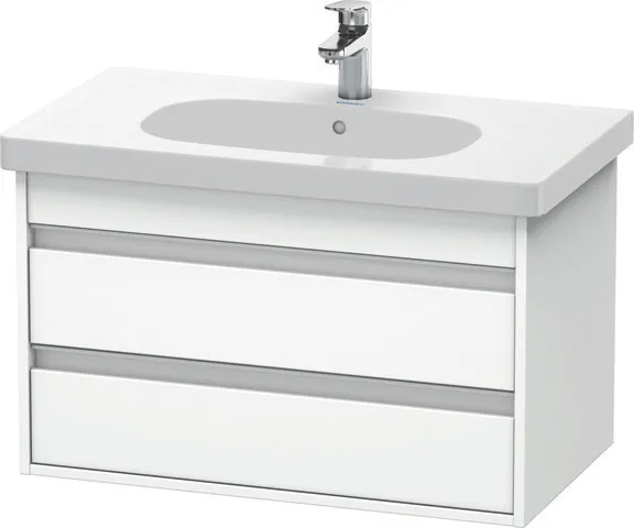 Duravit Waschtischunterschrank wandhängend „Ketho“ 80 × 48 × 45,5 cm Weiß Matt