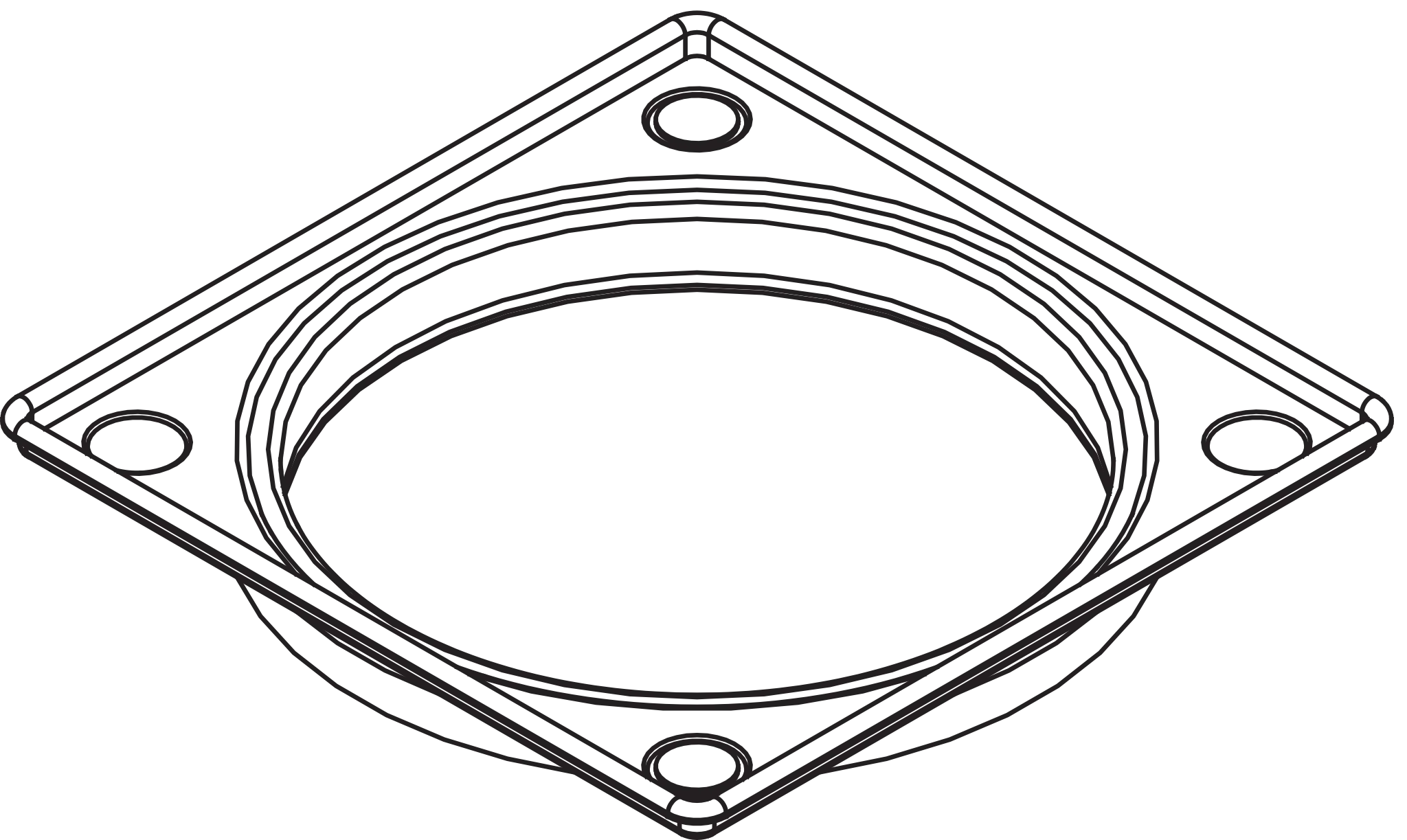 POINT Ablaufrahmen Exklusiv, Länge 120 mm Breite 120 mm, für POINT Ablauf POINT Ablaufrahmen Exklusiv, Länge 120 mm Breite 120 mm, für POINT Ablauf