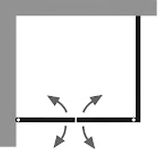 HSK gerahmte Pendeltür für verkürzte Seitenwand „Favorit Nova“ Sondermaß für Seitenwand Glas Klar hell, Profile Alu Silber-matt HSK gerahmte Pendeltür für verkürzte Seitenwand „Favorit Nova“ Sondermaß für Seitenwand Glas Klar hell, Profile Alu Silber-matt