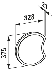 Laufen Raupensegment FLORAKIDS 328x21x375 mit Spiegel, Avocadogrün Laufen Raupensegment FLORAKIDS 328x21x375 mit Spiegel, Avocadogrün