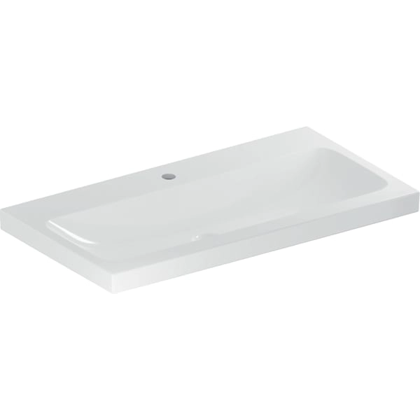 Wandwaschtisch „iCon Light“, rechteckig, Hahnlochposition mittig, mittig 90 × 48 cm Wandwaschtisch „iCon Light“, rechteckig, Hahnlochposition mittig, mittig 90 × 48 cm
