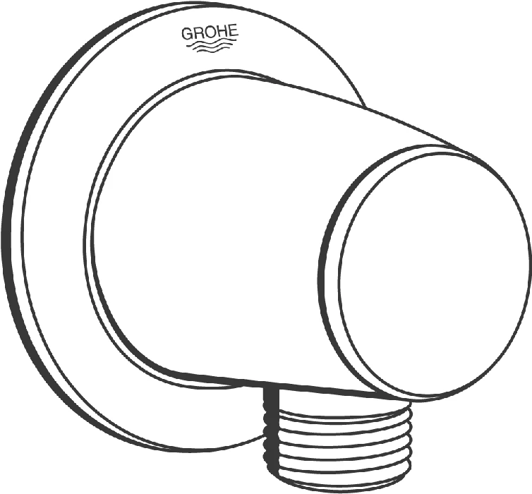 Wandanschlussbogen Movario 28405, eigensicher, chrom