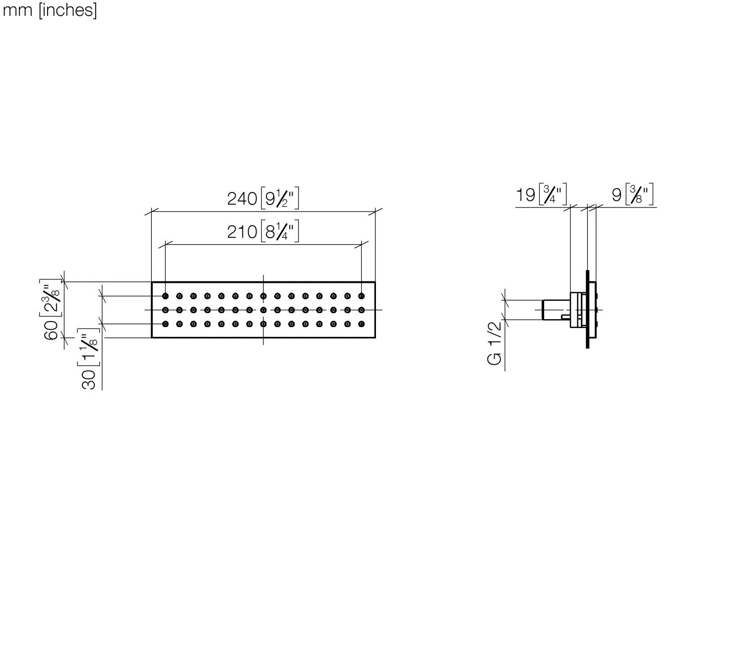 UP-Seitenbrause FlowReduce SERIENNEUTRAL Chrom 36517979