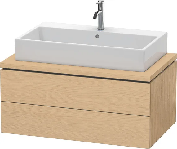 Duravit Waschtischunterschrank wandhängend „L-Cube“ 92 × 40 × 54,7 cm Eiche Natur