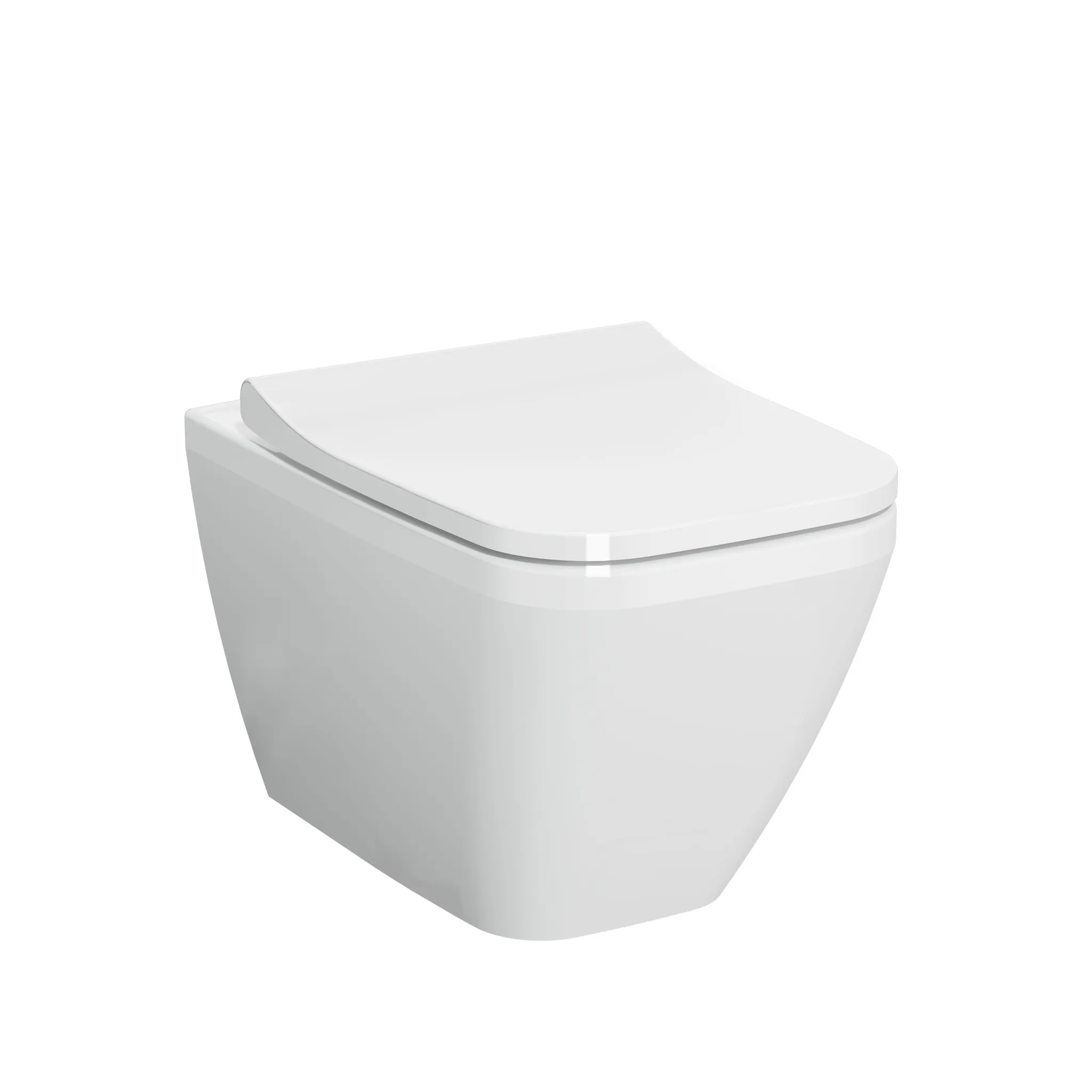 VitrA Integra Square Wand-WC Flush 2.0 37 x 54 cm ohne Spülrand Weiß Hochglanz VitrA Integra Square Wand-WC Flush 2.0 37 x 54 cm ohne Spülrand Weiß Hochglanz