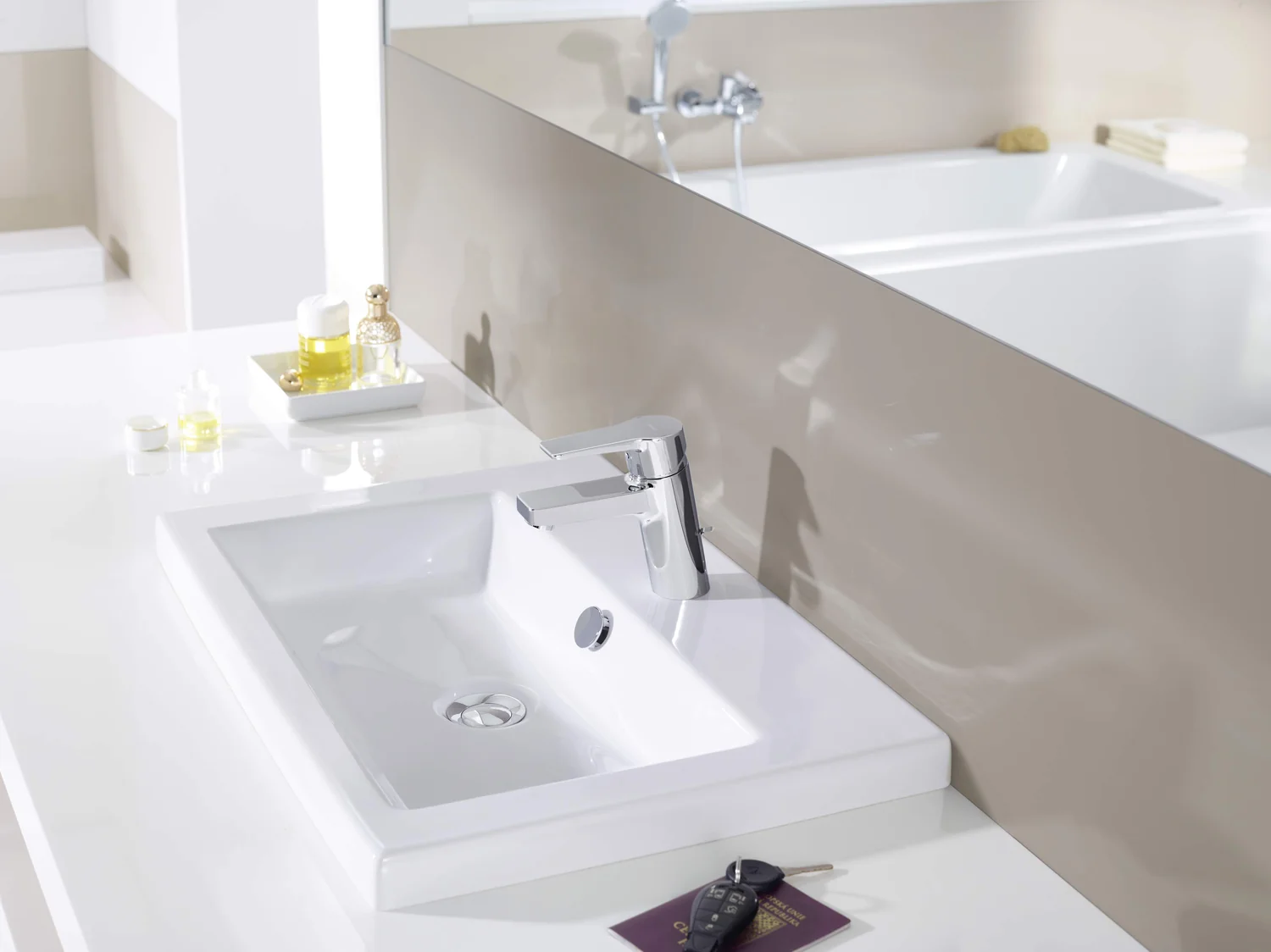 HansaTWIST Waschtischarmatur Einhebelmischer HansaTWIST 0909 Chrom DN15