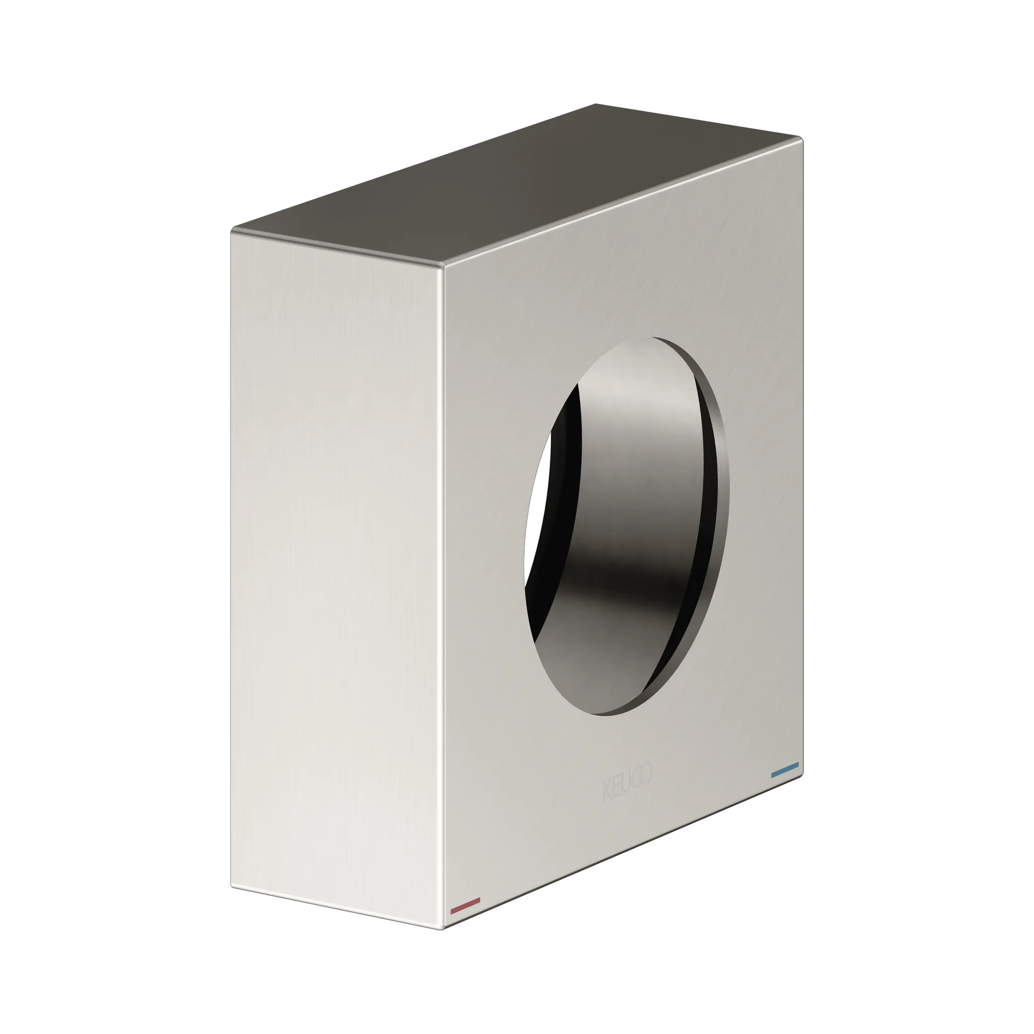 IXMO 59551050382 Verlängerungs-Rosette für Einhebelmischer, eckig Höhe 25 mm Nickel gebürstet