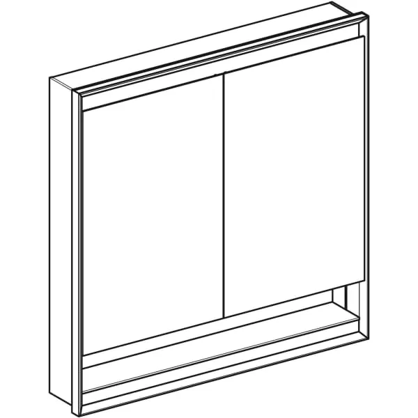Geberit Spiegelschrank „ONE“ in weiß / Aluminium pulverbeschichtet