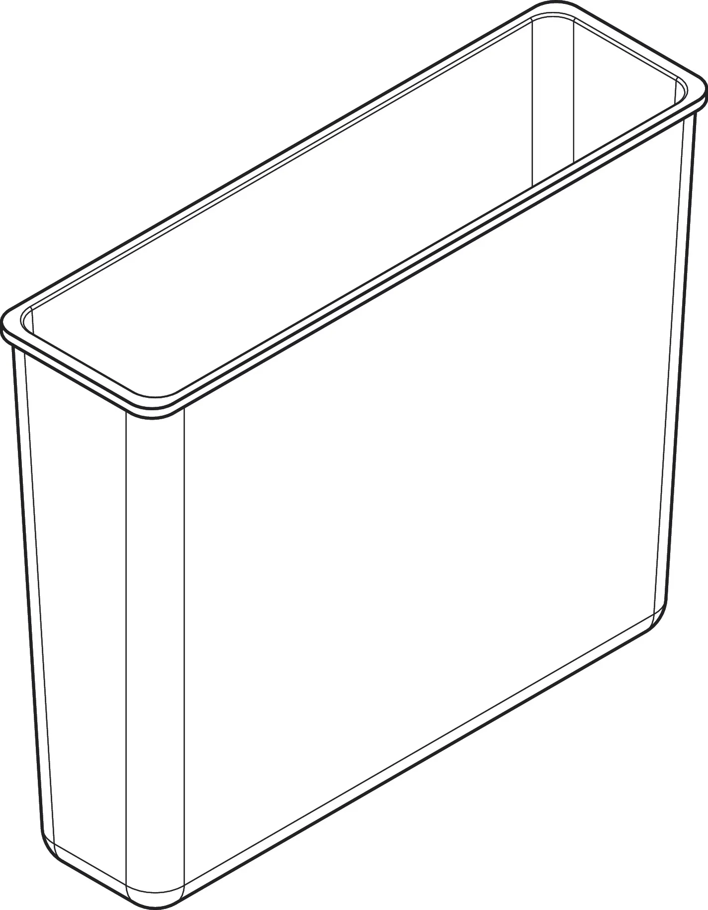 Hansgrohe XtraStoris Abfalleimer 15x30x10 cm – hochwertiger Abfalleimer für Bad und Küche Hansgrohe XtraStoris Abfalleimer 15x30x10 cm – hochwertiger Abfalleimer für Bad und Küche