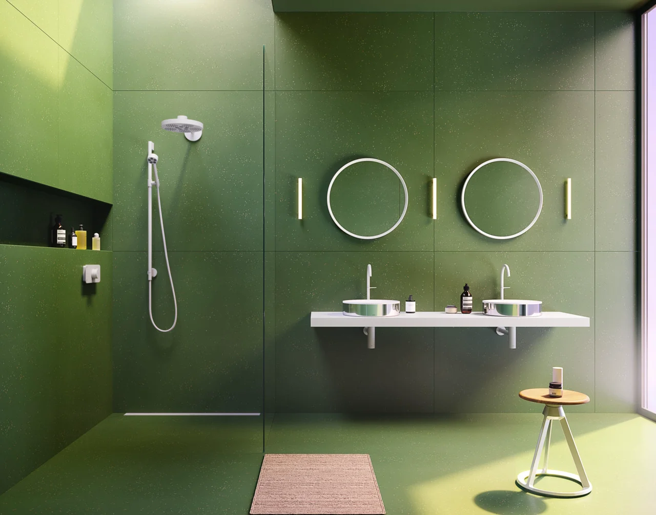 Hansgrohe AXOR Suite Aufsatzwaschtisch 400 mm, SolidSurface, Chrom, ohne Hahnloch und Überlauf, CE-konform