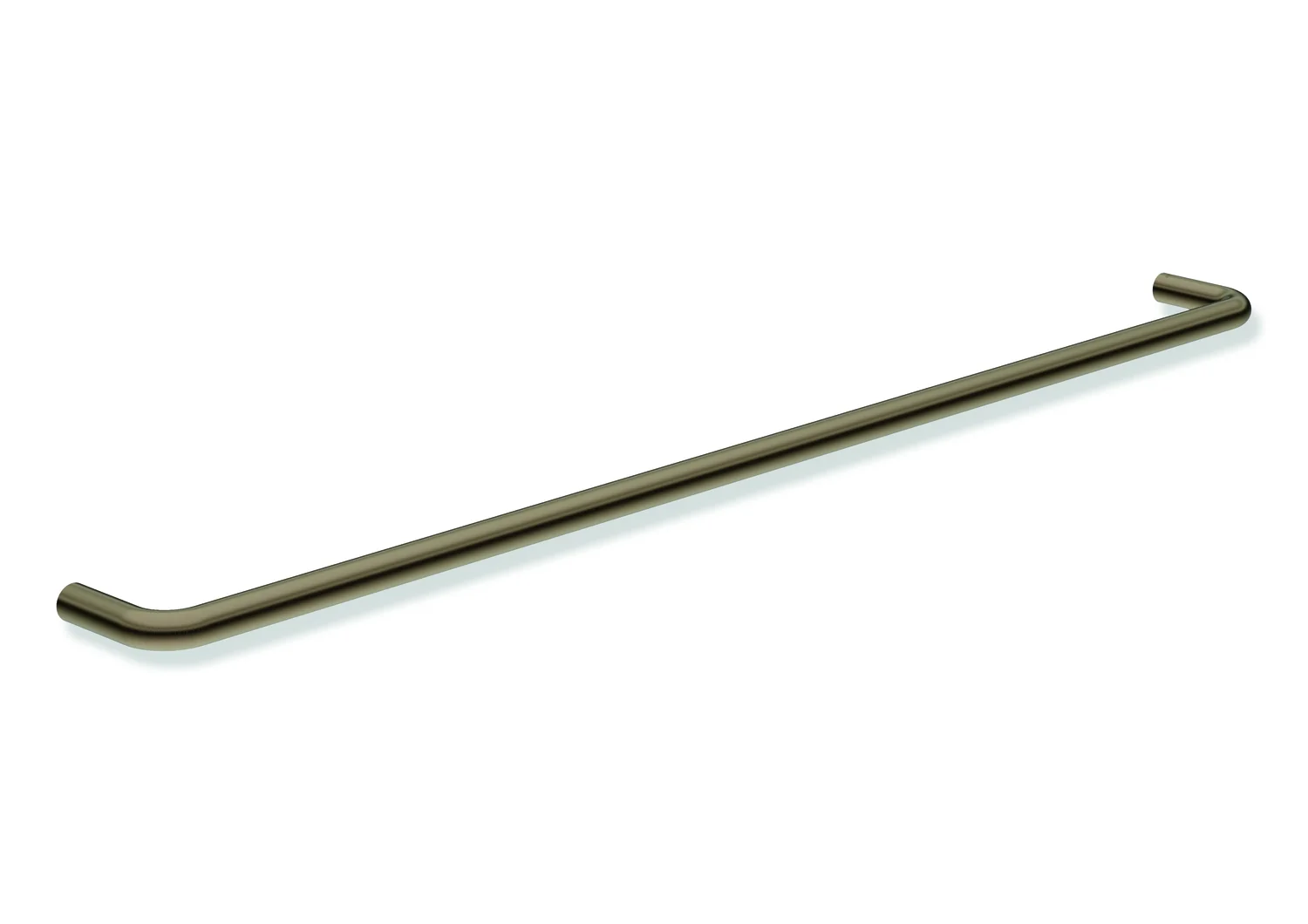 HEWI Badetuchhalter Serie 480, Edelstahl PVD bronze gebürstet, Achsmaß 800 mm, Tiefe 75 mm, Durchmesser 18 mm