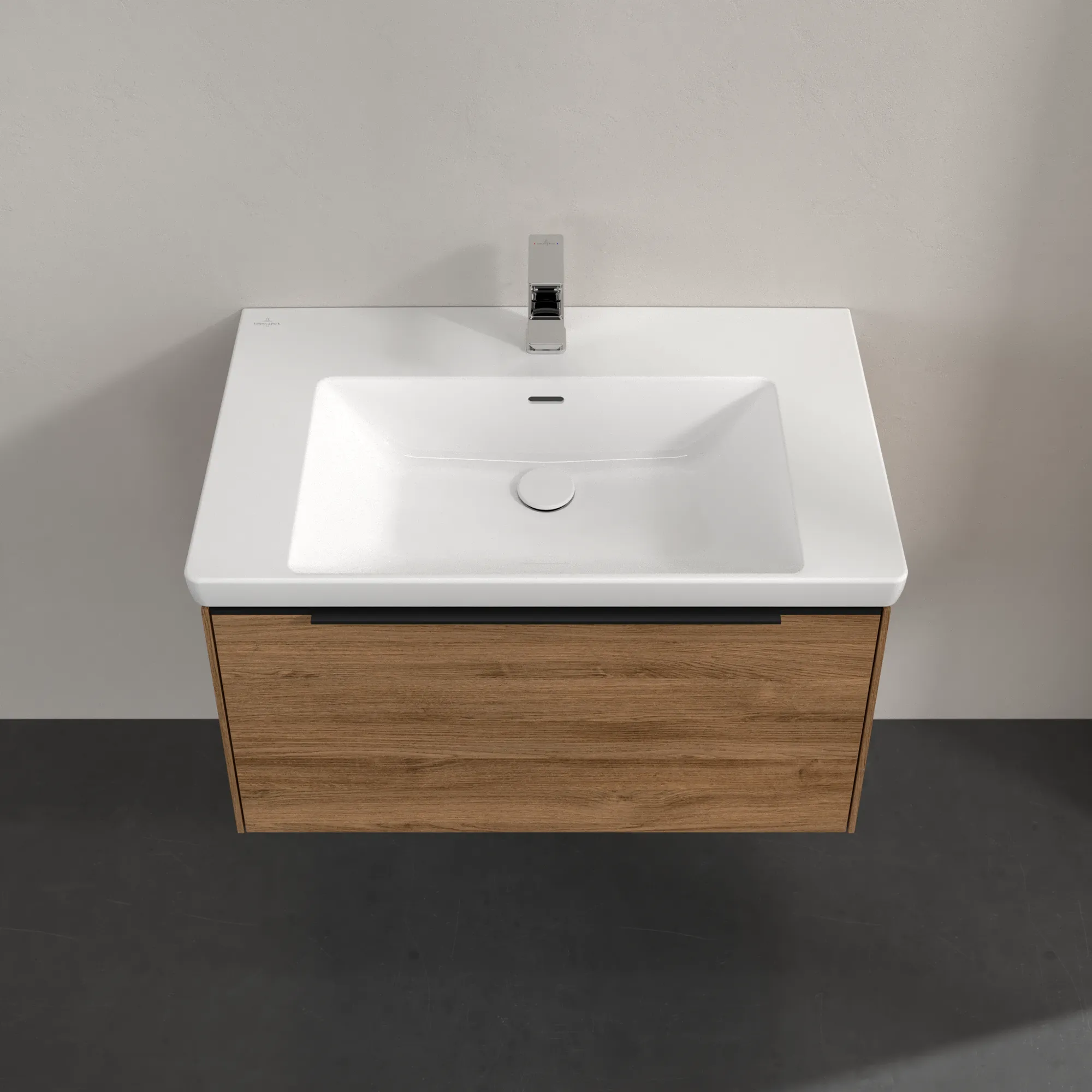 Villeroy & Boch Waschtischunterschrank „Subway 3.0“ für Schrankwaschtisch 772 × 429 × 478 mm Kansas Oak, für Becken mittig