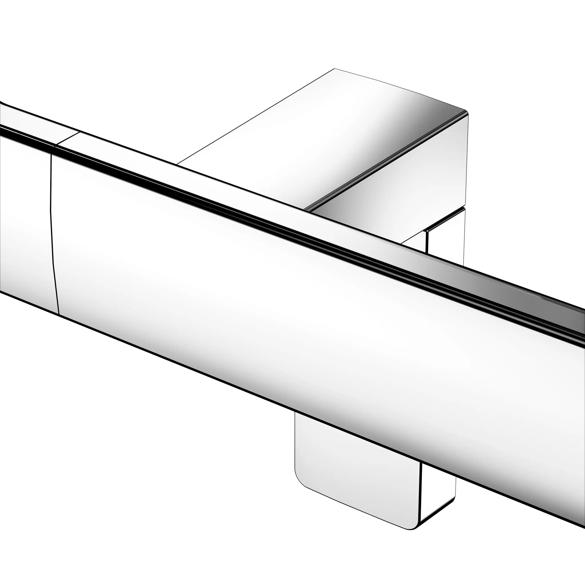 KEUCO AXESS Winkelgriff 90 Grad links 520/1090 mm verchromt