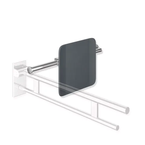 Mobile Rückenstütze,T:150, li Wand, re SK-Griff (A), chrom signalweiß Mobile Rückenstütze,T:150, li Wand, re SK-Griff (A), chrom signalweiß