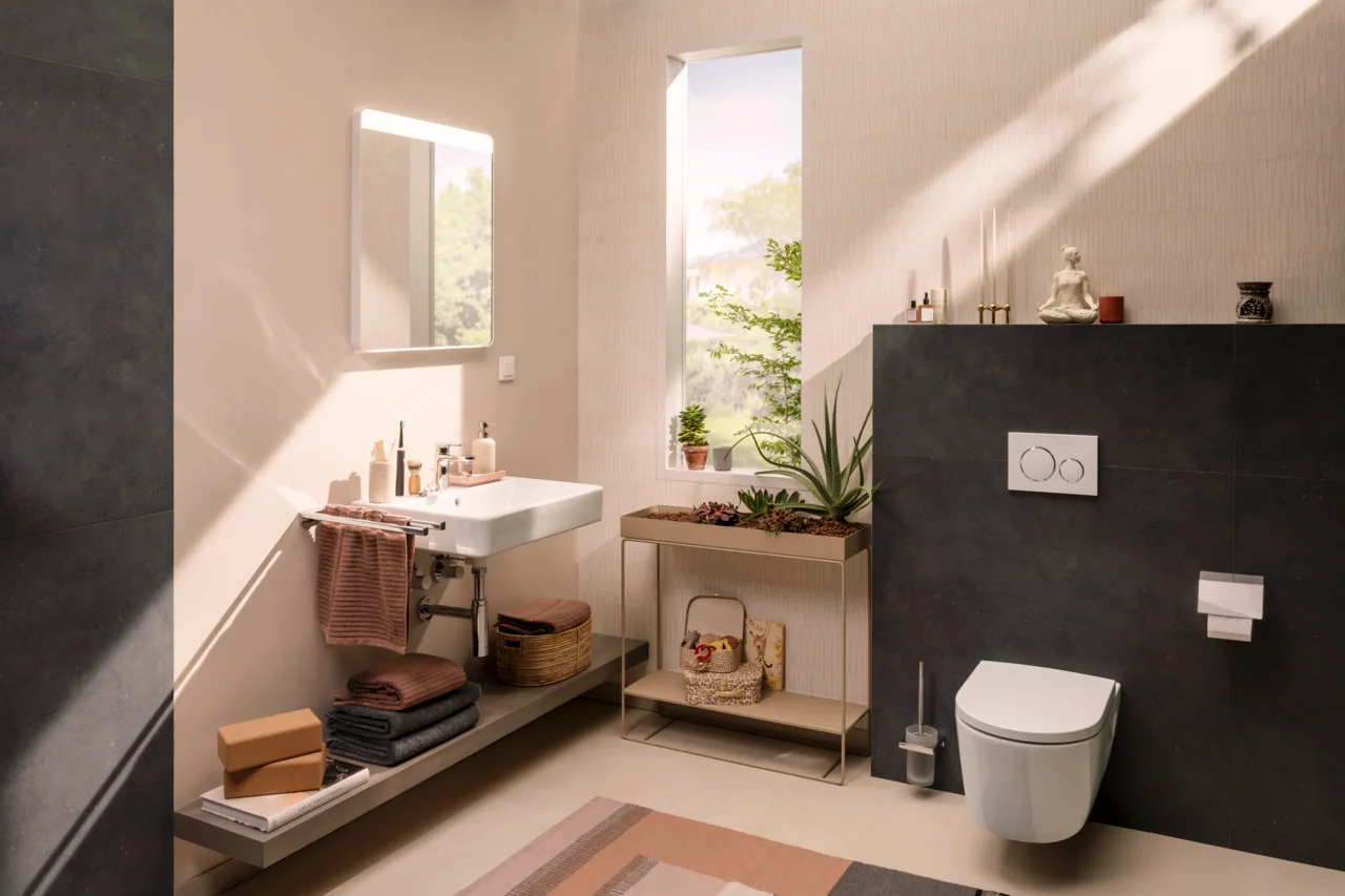 Hansgrohe Designsiphon Flowstar S Chrom – Geruchverschluss, verstellbarer Einbau, Wandabstand 330 mm, Anschlussmaße G 11/4 und DN32
