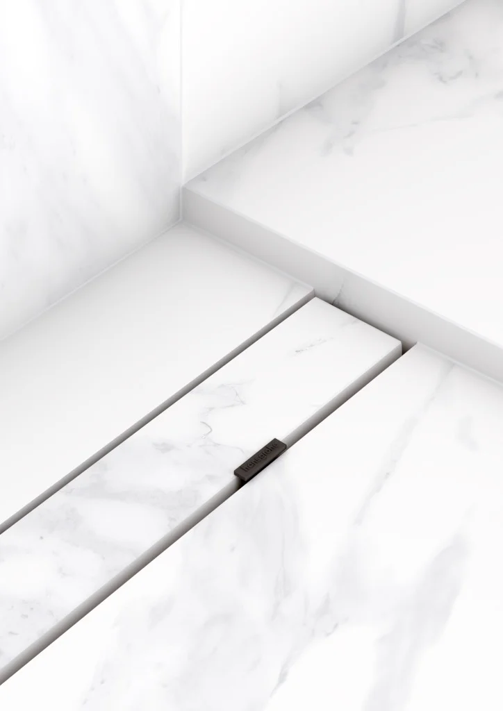 Hansgrohe RainDrain Rock Duschrinne 1000 mm, kürzbar und befliesbar