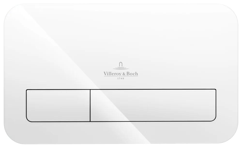 Villeroy & Boch WC-Betätigungsplatte ViConnect Installationssysteme 922400 Glass Glossy White Villeroy & Boch WC-Betätigungsplatte ViConnect Installationssysteme 922400 Glass Glossy White