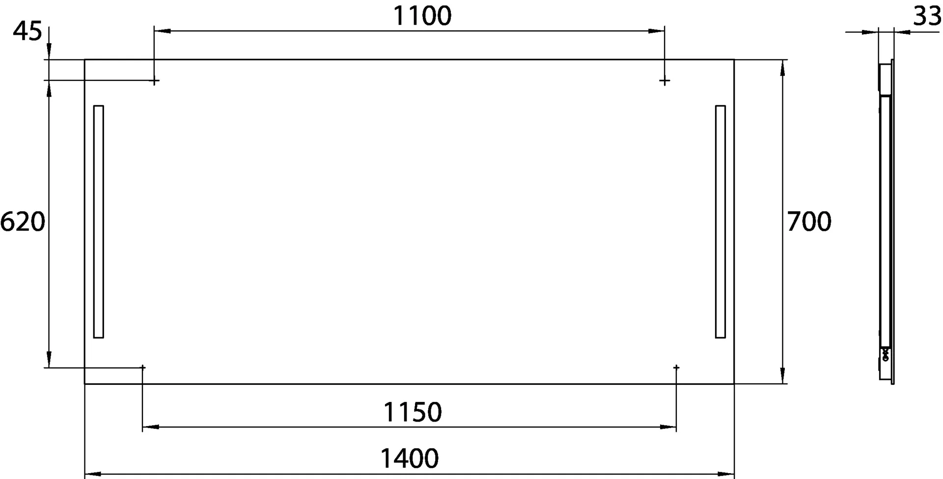 emco Lichtspiegel „Premium“ 140 × 70 cm