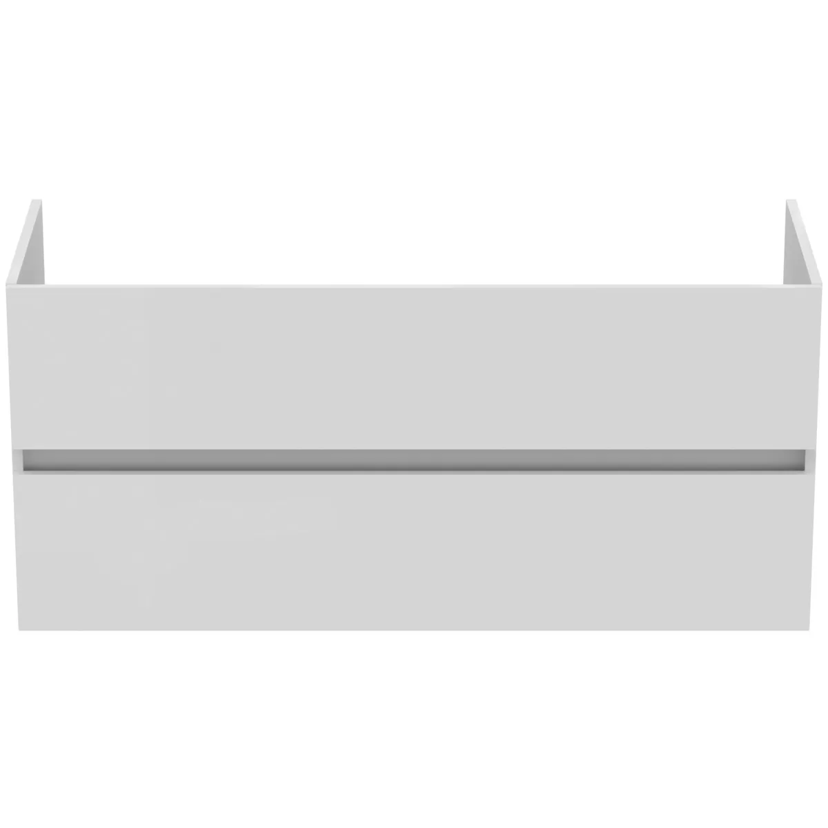 Ideal Standard Möbeldoppel-Waschtischunterschrank Eurovit+ 2 Auszüge 1200x440x550mm Hochglanz weiß Ideal Standard Möbeldoppel-Waschtischunterschrank Eurovit+ 2 Auszüge 1200x440x550mm Hochglanz weiß