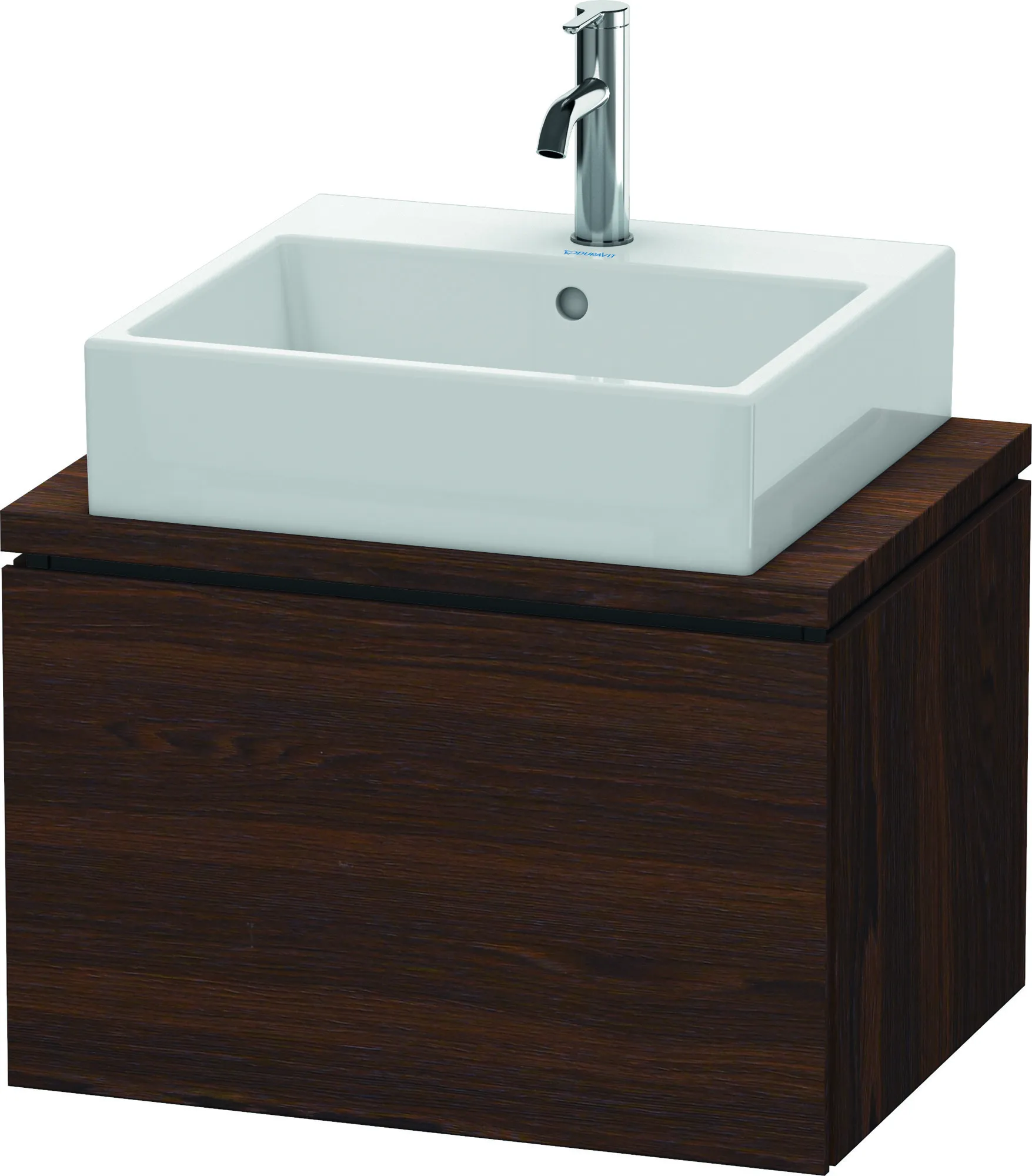Duravit Waschtischunterschrank wandhängend „L-Cube“ 62 × 40 × 47,7 cm Nussbaum gebürstet