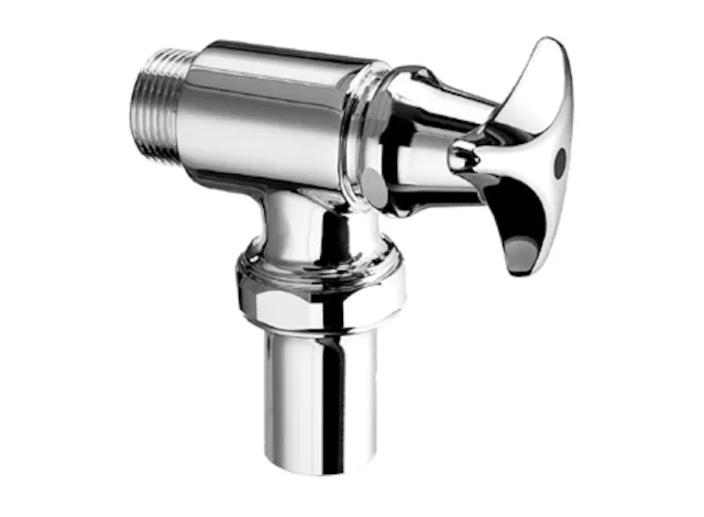 WC-Spülventil OMAT, DN 20 G 3/4 AG, Anschluss Spülrohr: Ø 26 mm, Mit Dreisterngriff, chrom WC-Spülventil OMAT, DN 20 G 3/4 AG, Anschluss Spülrohr: Ø 26 mm, Mit Dreisterngriff, chrom