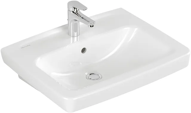 Villeroy & Boch Waschbecken „Newo“ 600 × 470 × 175 mm, Hahnlochposition mittig in Weiß Alpin Villeroy & Boch Waschbecken „Newo“ 600 × 470 × 175 mm, Hahnlochposition mittig in Weiß Alpin