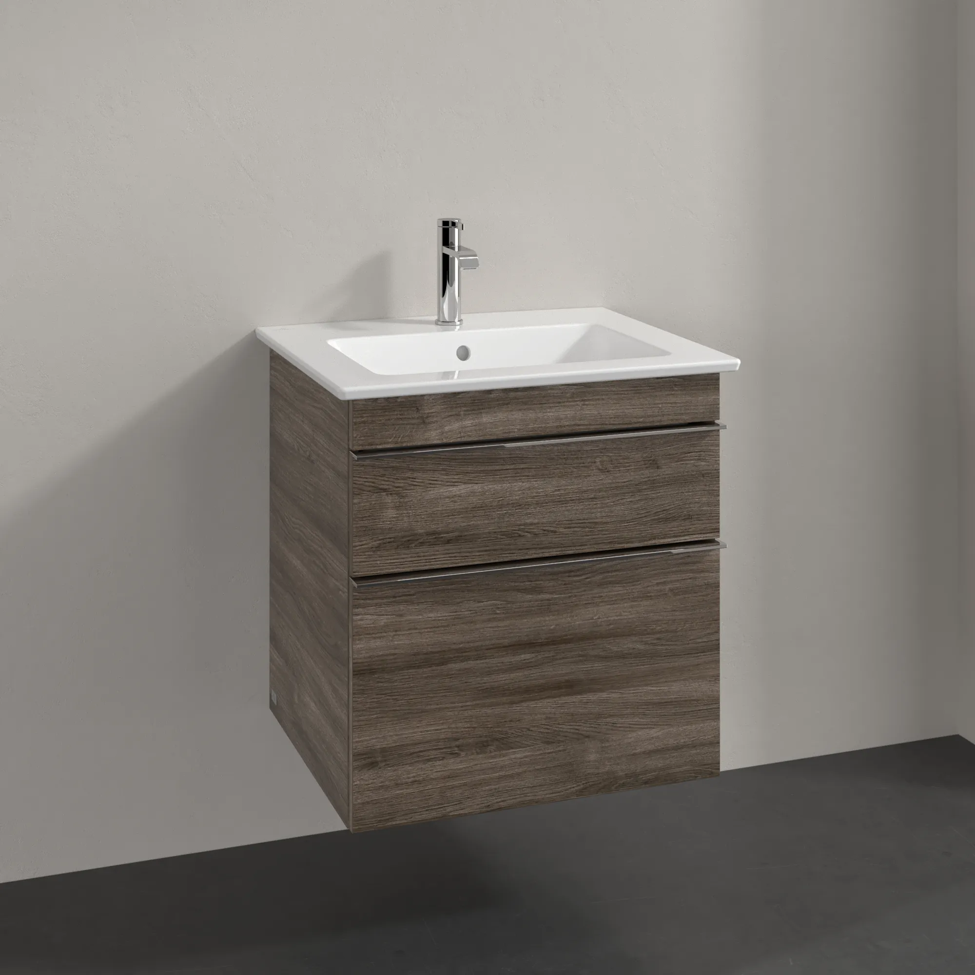 Villeroy & Boch Waschtischunterschrank „Venticello“ für Schrankwaschtisch 553 × 590 × 502 mm Stone Oak, für Becken mittig