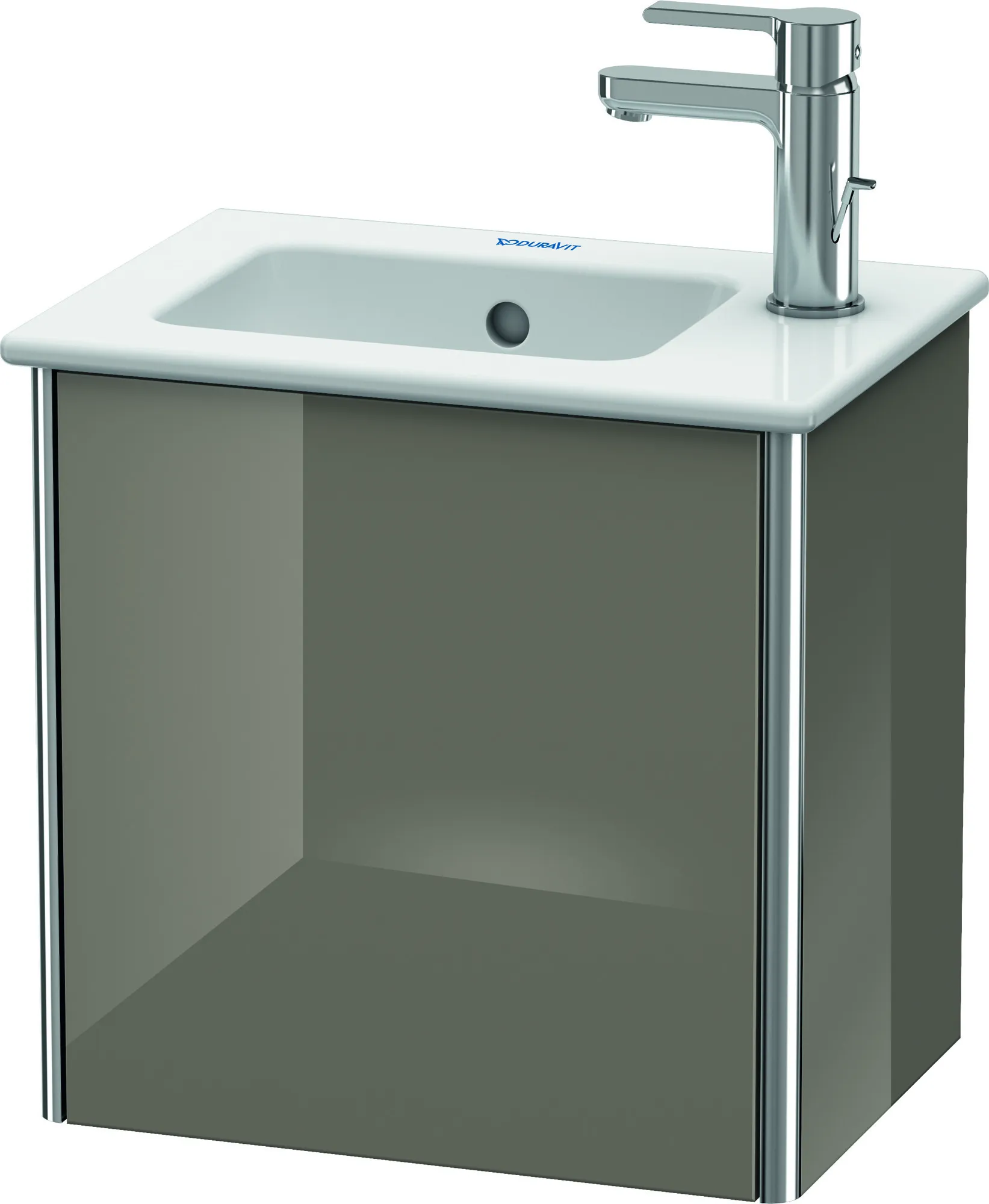 Duravit Waschtischunterschrank wandhängend „XSquare“ 41 × 40 × 28,9 cm Flannel Grey Hochglanz Duravit Waschtischunterschrank wandhängend „XSquare“ 41 × 40 × 28,9 cm Flannel Grey Hochglanz