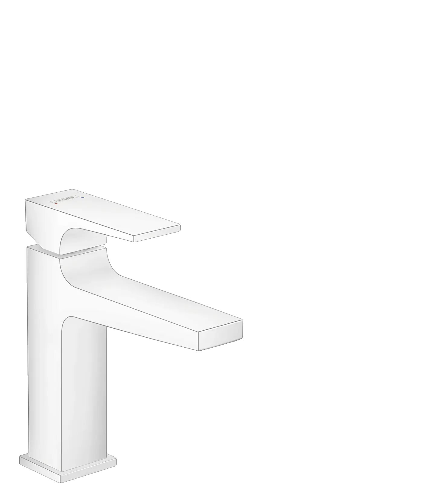 Hansgrohe Metropol Einhebel-Waschtischmischer 110 Mattweiß Hansgrohe Metropol Einhebel-Waschtischmischer 110 Mattweiß