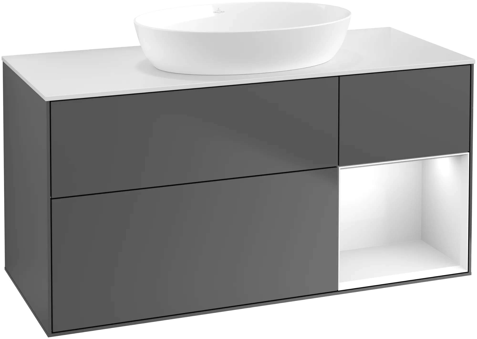 Villeroy & Boch Finion FA7 Waschbeckenunterschrank 1200x603x501mm anthrazit