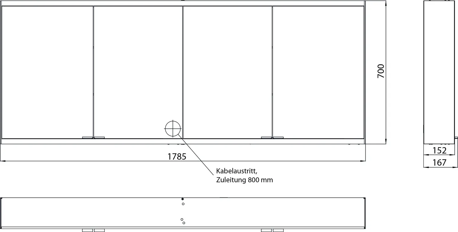 emco Spiegelschrank „prime 2“ Facelift 178,5 × 70 × 16,7 cm