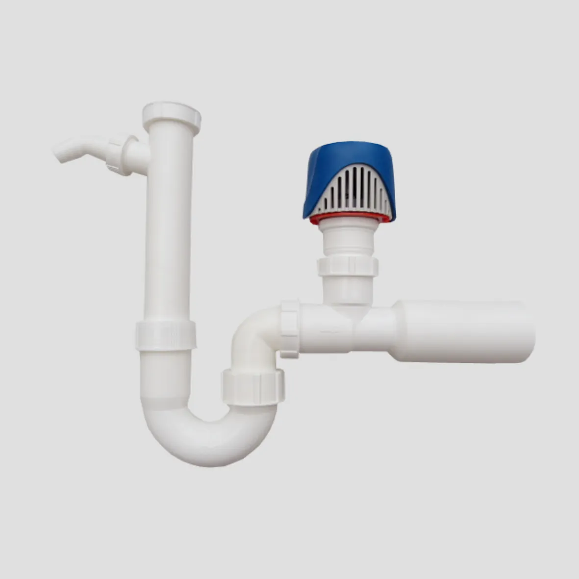 Siphonanschluss aus Kunststoff, DN 56, 1 Stck. Siphonanschluss aus Kunststoff, DN 56, 1 Stck.