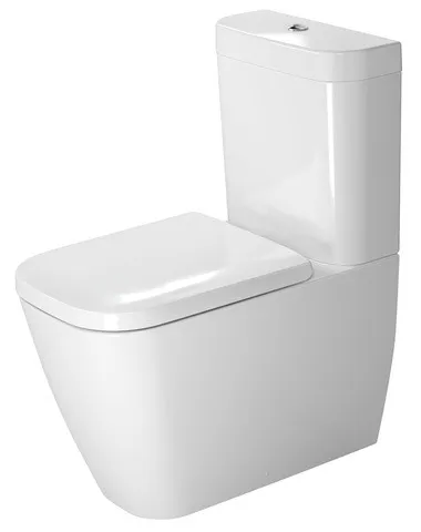 Stand-WC Kombi Happy D.2 630 mm Tiefspüler, fürSPK, Abg.Vario, weiß Oberflächenveredelung: mit WonderGliss Stand-WC Kombi Happy D.2 630 mm Tiefspüler, fürSPK, Abg.Vario, weiß Oberflächenveredelung: mit WonderGliss