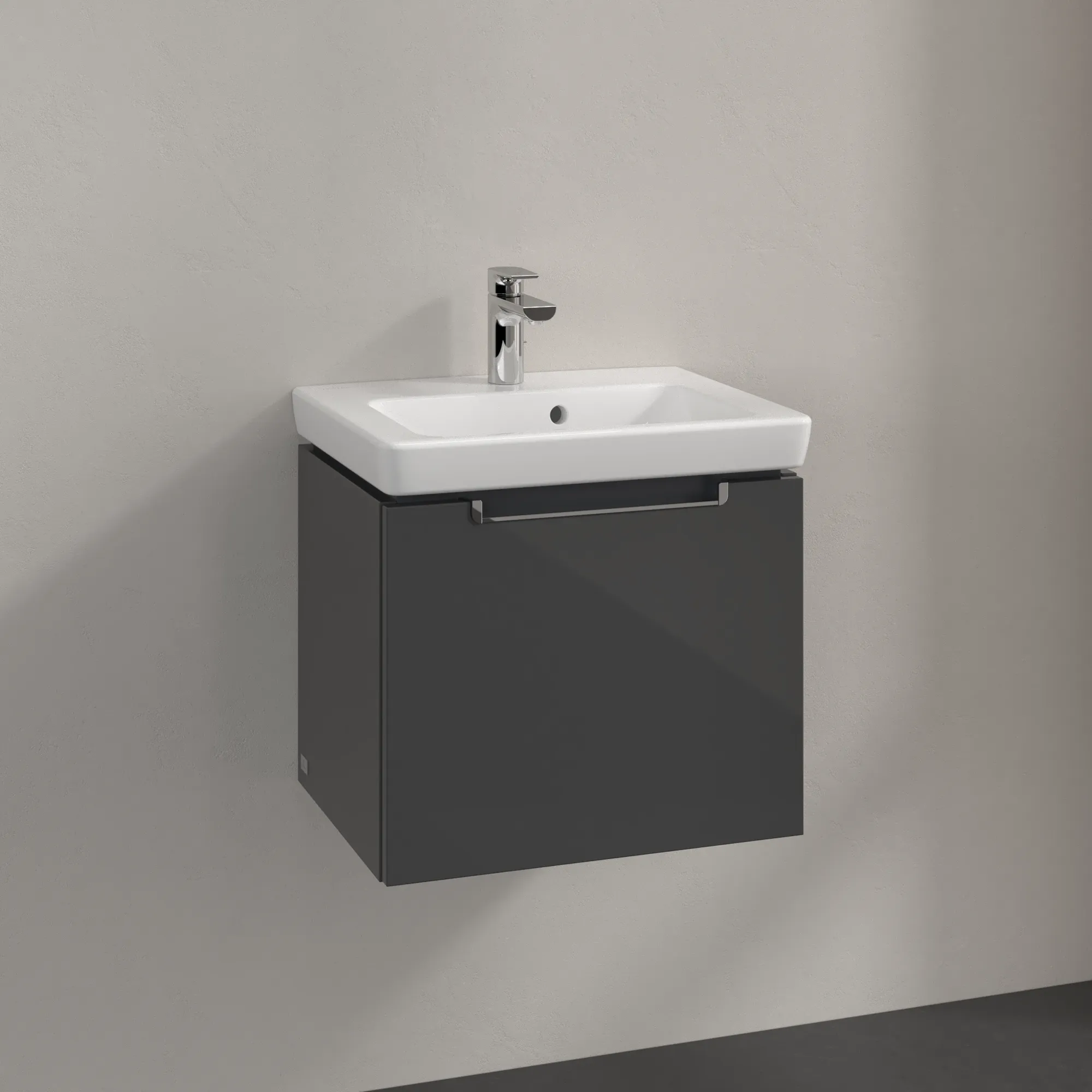 Villeroy & Boch Subway 2.0 Waschbeckenunterschrank A68510 Glossy Grey